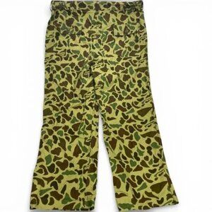 VTG 80's Camouflage Military Army Frogskin Duck Hunter Skater Pants XL 38x27